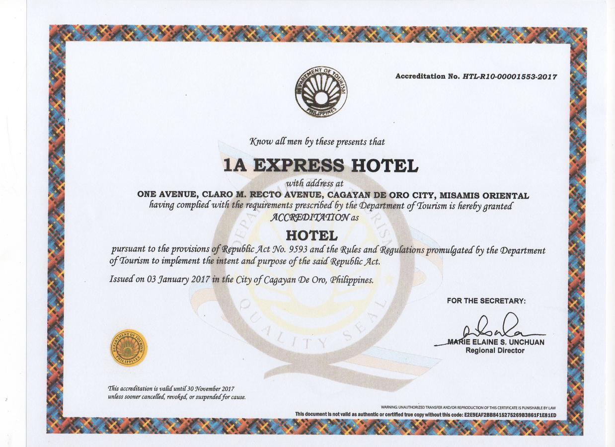 1A Express Hotel Cagayan de Oro Kültér fotó